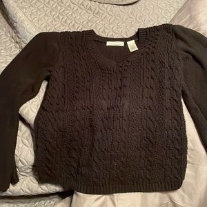Women’s black cotton sweater